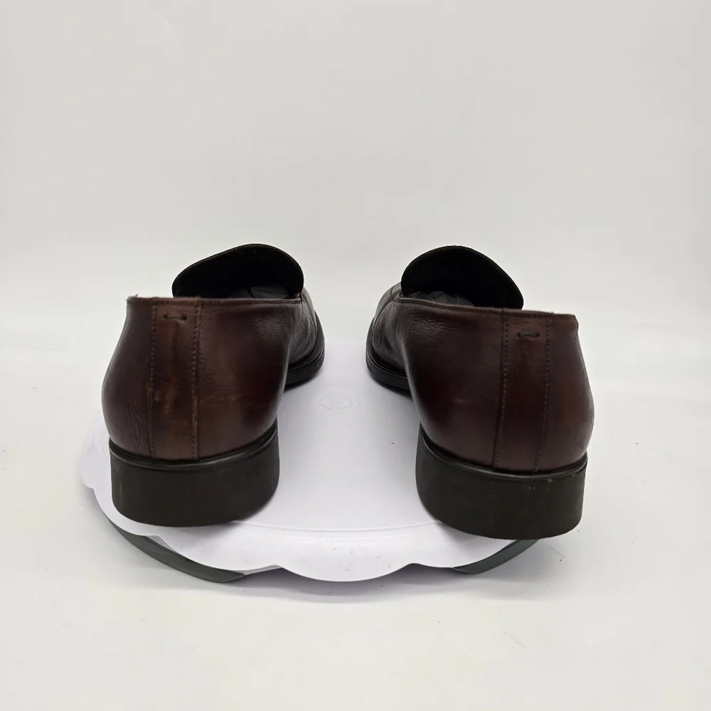 Via Spiga Dress Shoe Men's 11 Loafers Slip On Brown Made In Italy